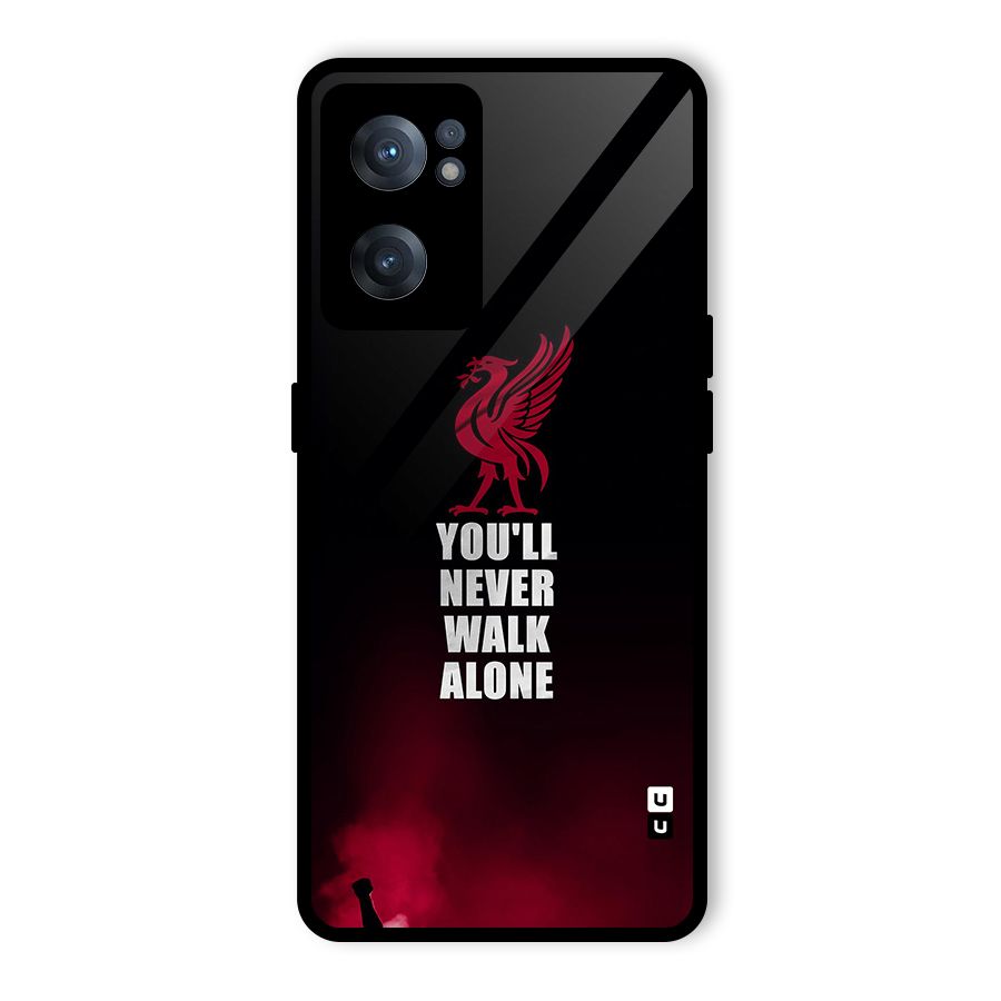 Walk Alone Glass Back Case for OnePlus Nord CE 2 5G