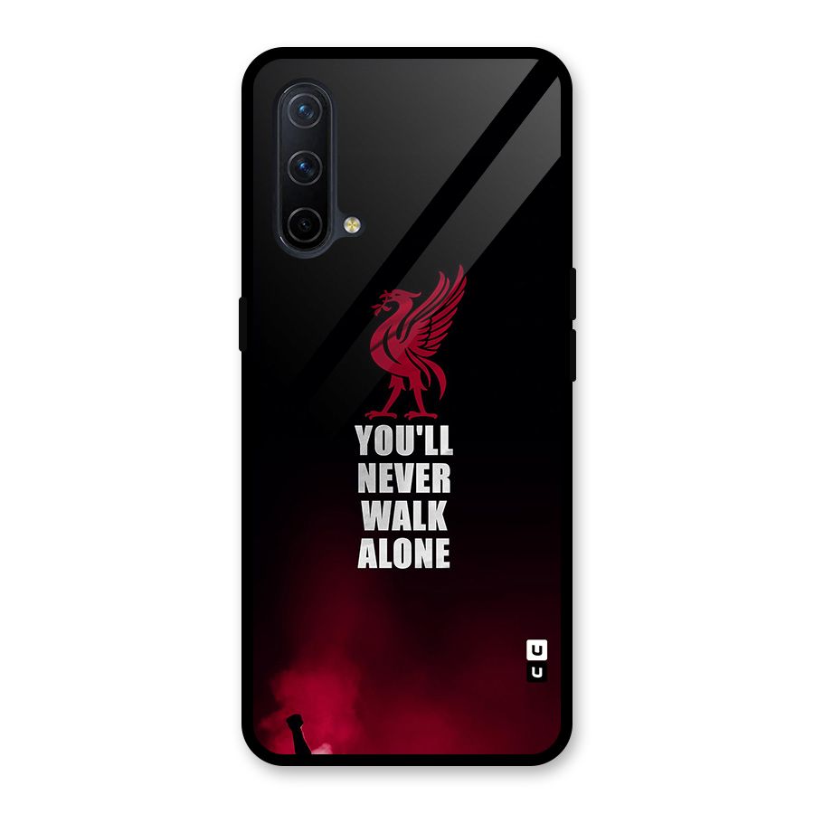 Walk Alone Glass Back Case for OnePlus Nord CE 5G