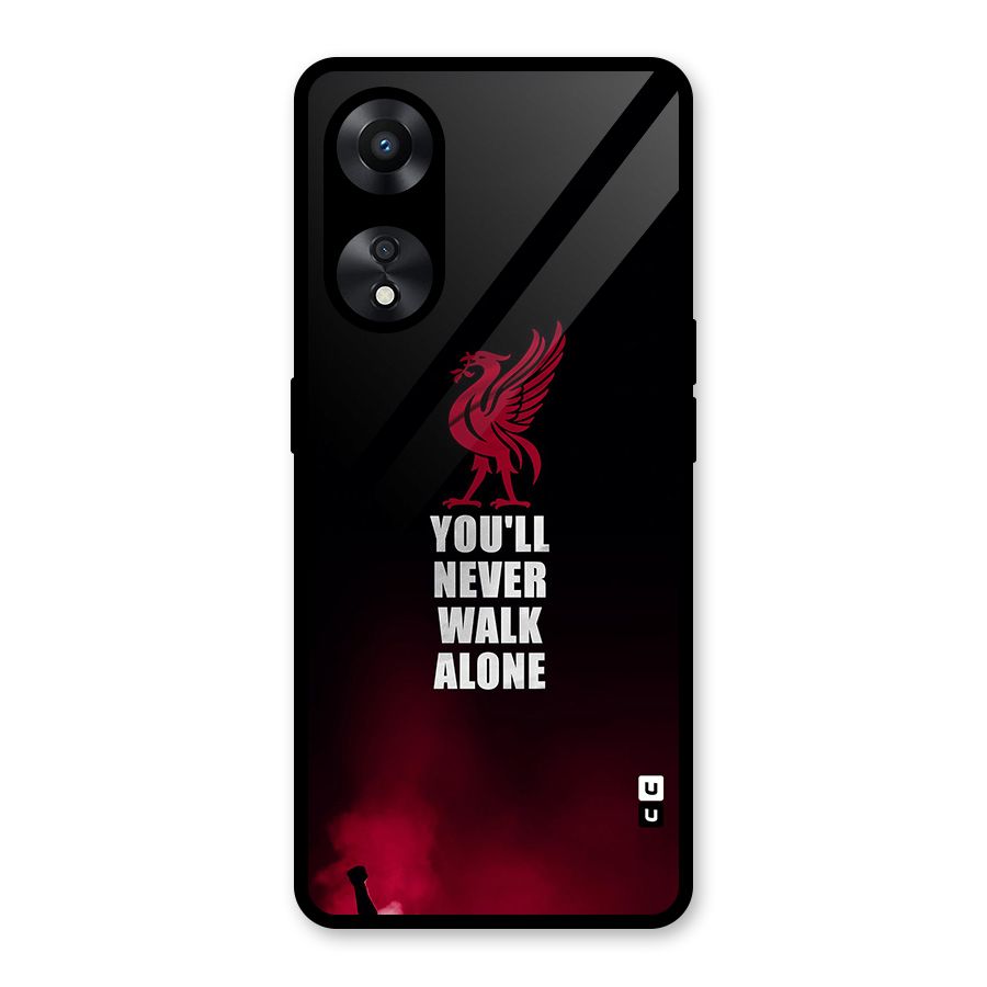 Walk Alone Glass Back Case for Oppo A78