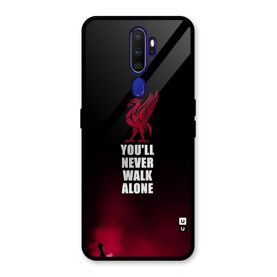 Walk Alone Glass Back Case for Oppo A9 (2020)