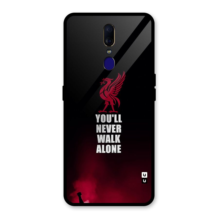 Walk Alone Glass Back Case for Oppo F11