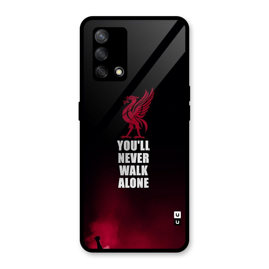 Walk Alone Glass Back Case for Oppo F19
