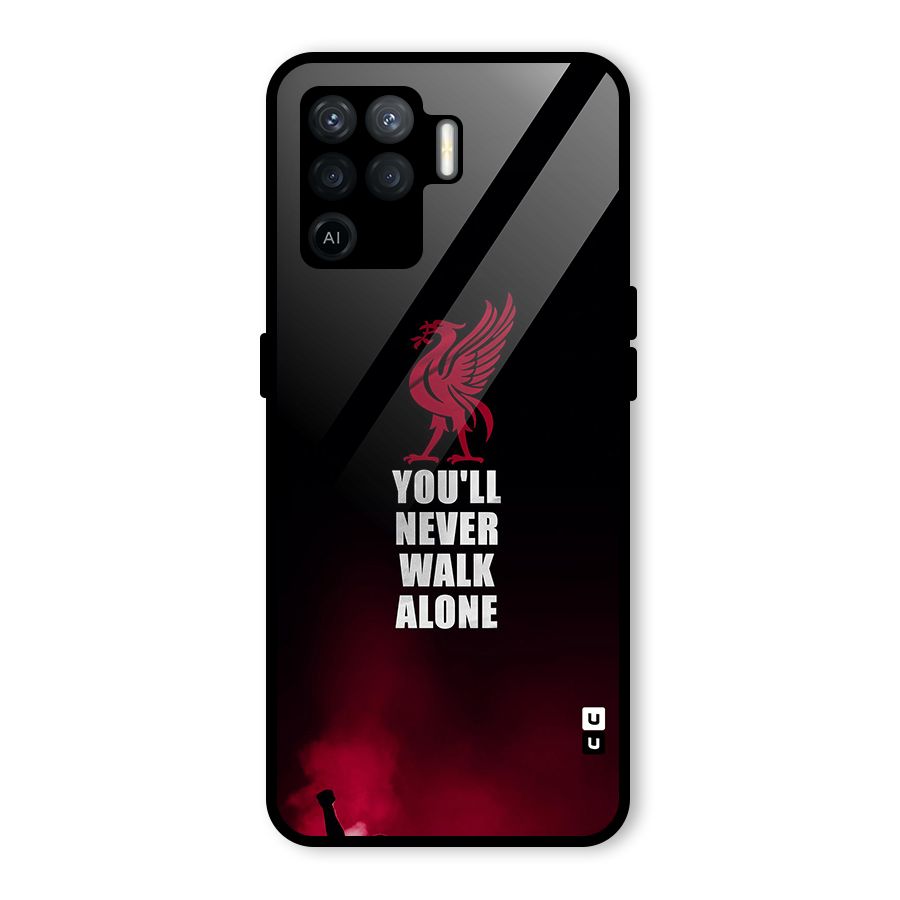 Walk Alone Glass Back Case for Oppo F19 Pro
