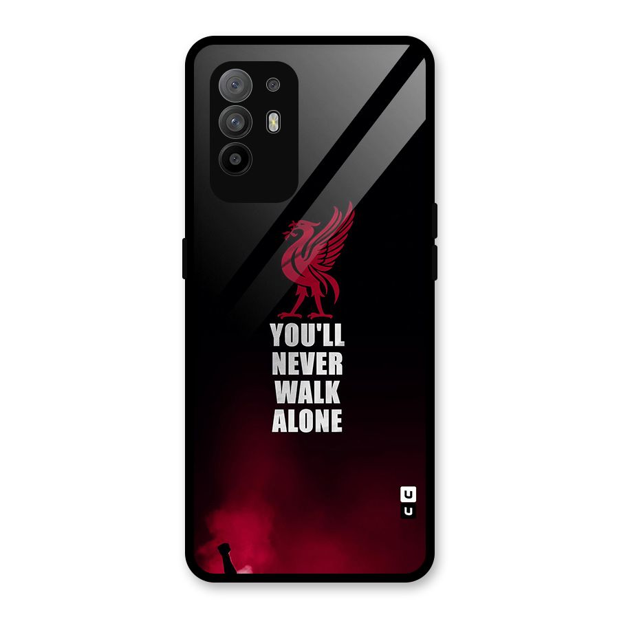 Walk Alone Glass Back Case for Oppo F19 Pro Plus 5G