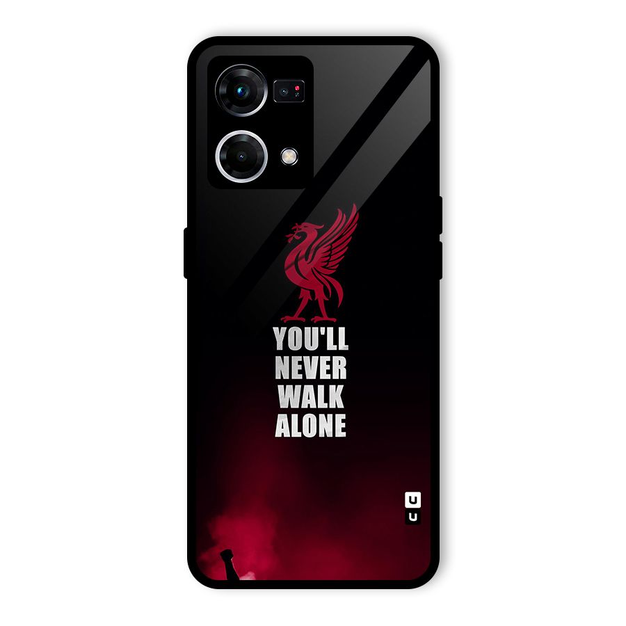 Walk Alone Glass Back Case for Oppo F21 Pro 4G