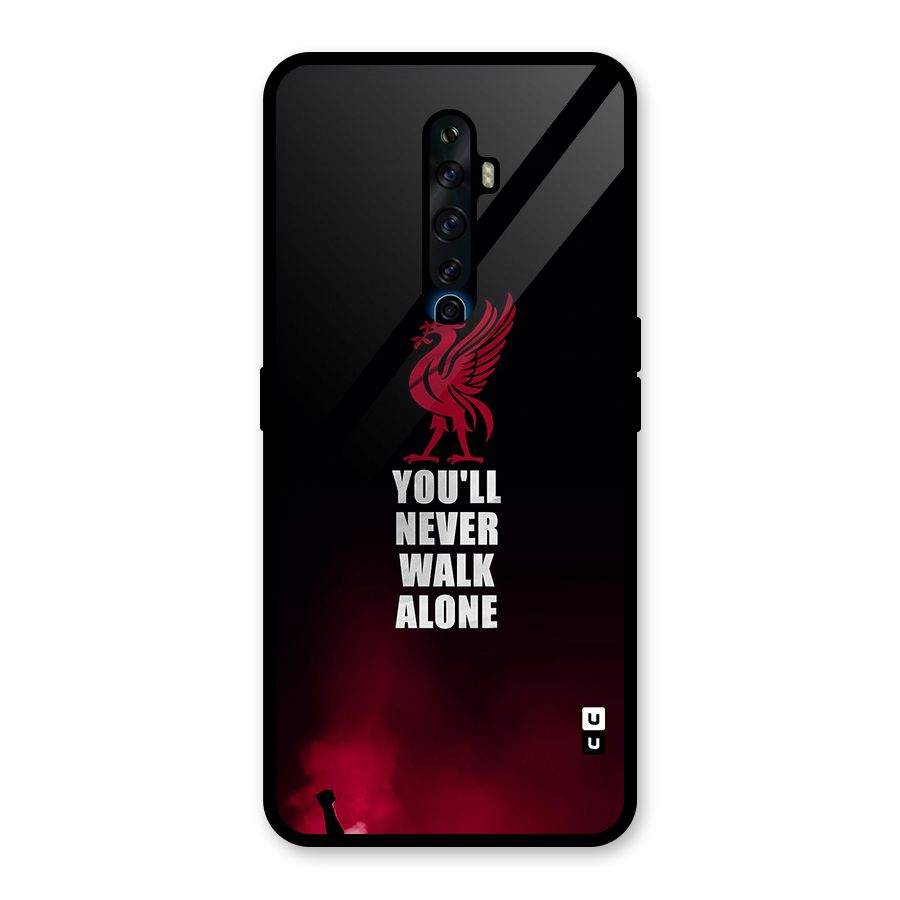 Walk Alone Glass Back Case for Oppo Reno2 Z