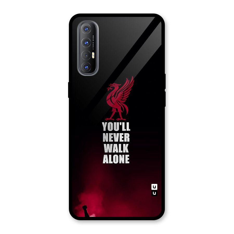 Walk Alone Glass Back Case for Oppo Reno3 Pro