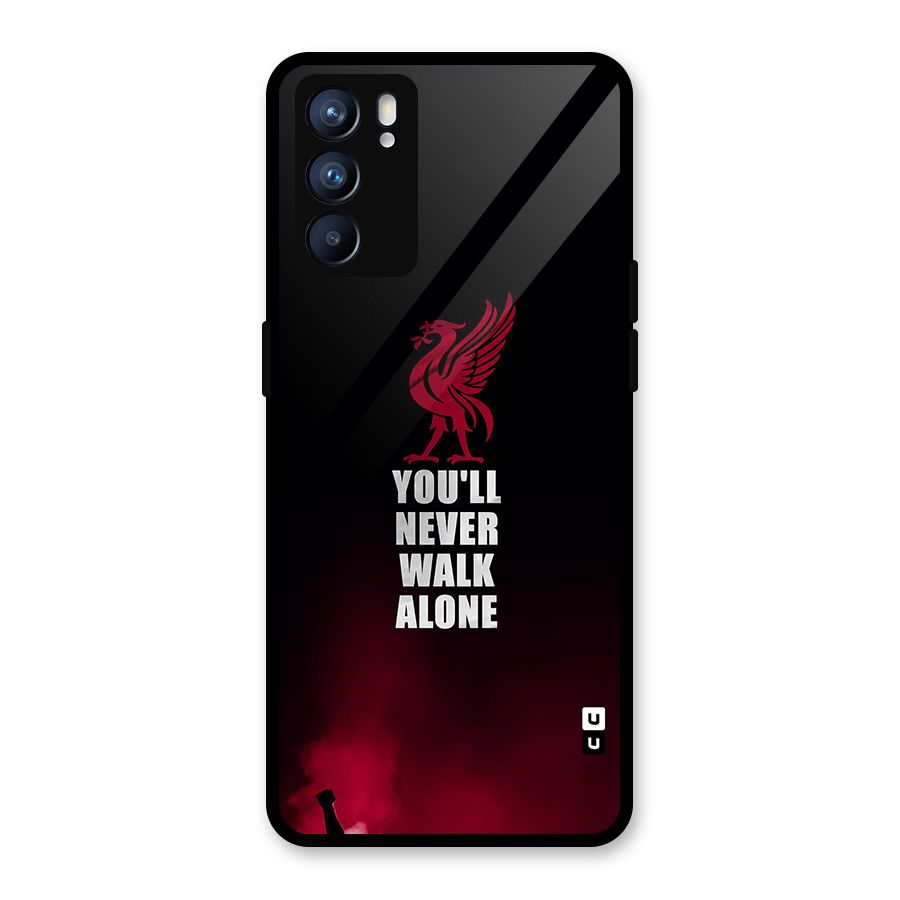 Walk Alone Glass Back Case for Oppo Reno6 5G