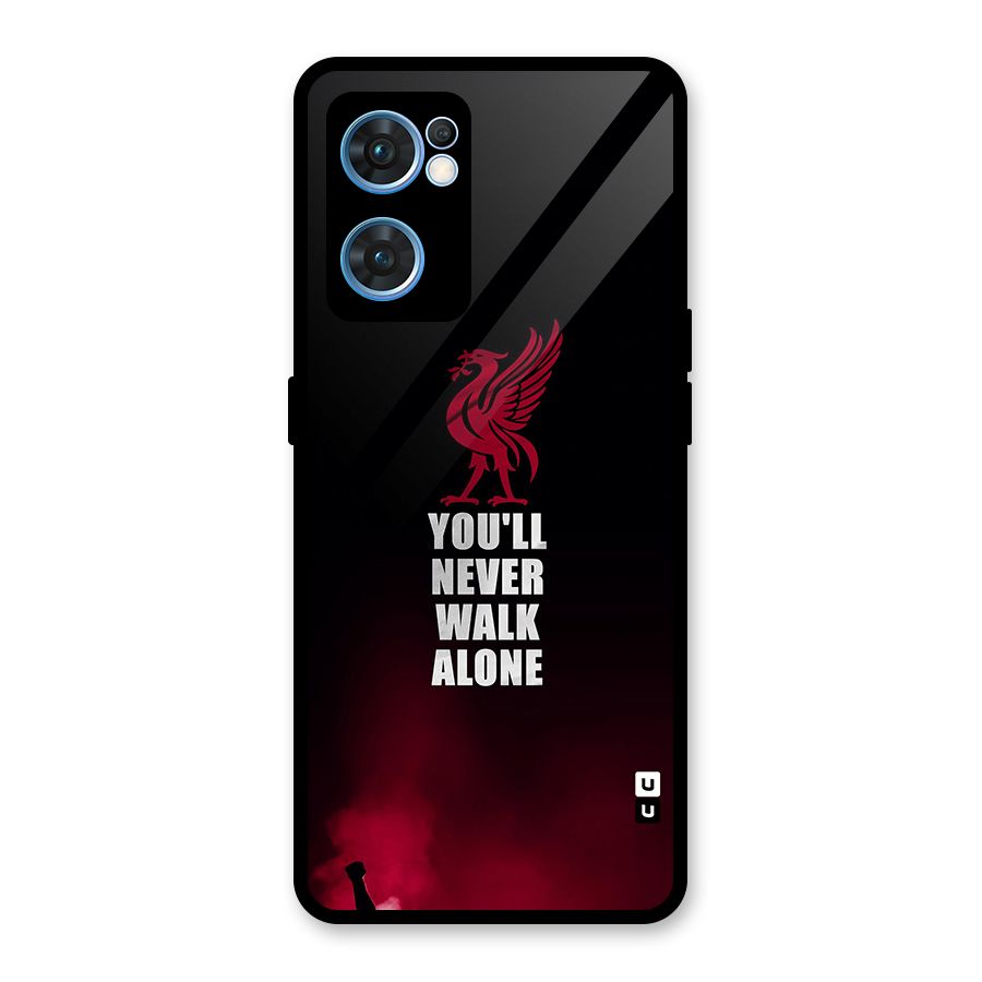 Walk Alone Glass Back Case for Oppo Reno7 5G