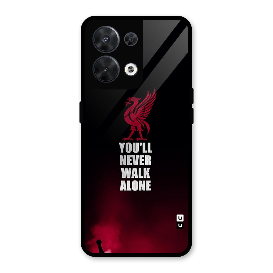 Walk Alone Glass Back Case for Oppo Reno8 5G