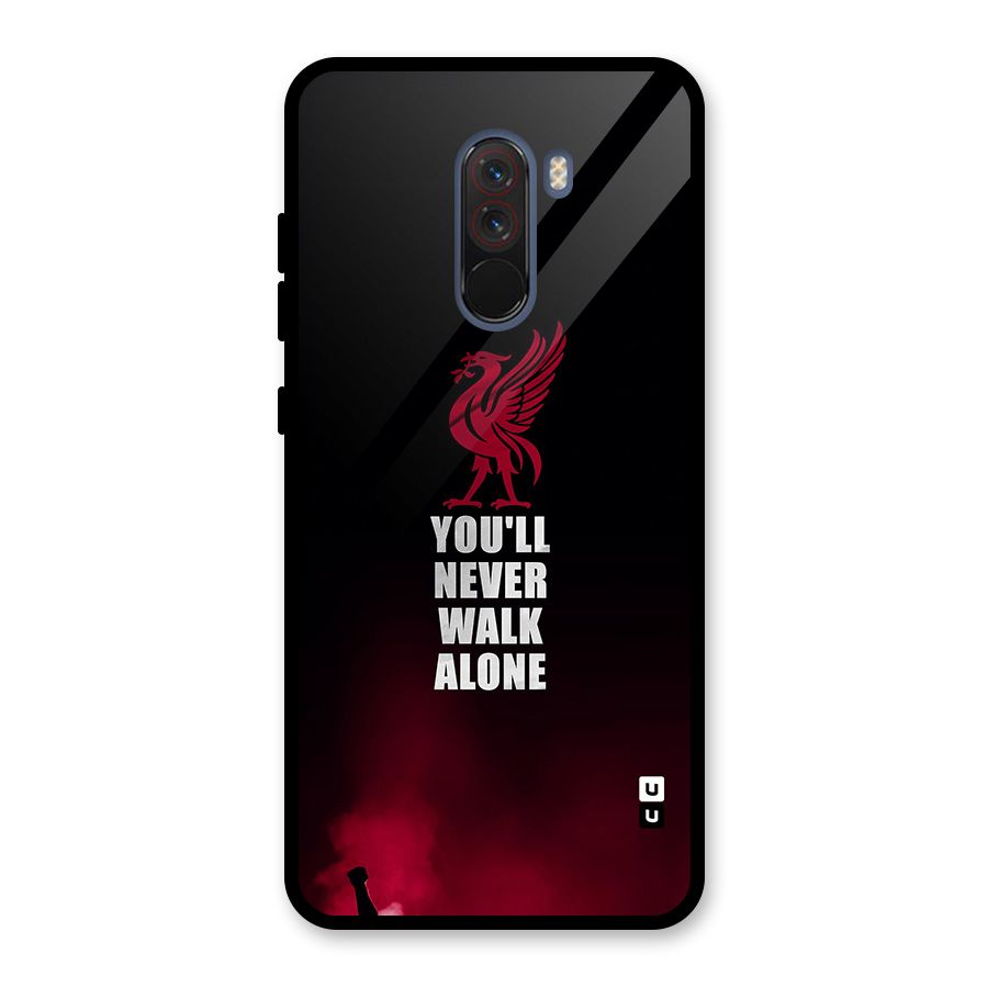 Walk Alone Glass Back Case for Poco F1