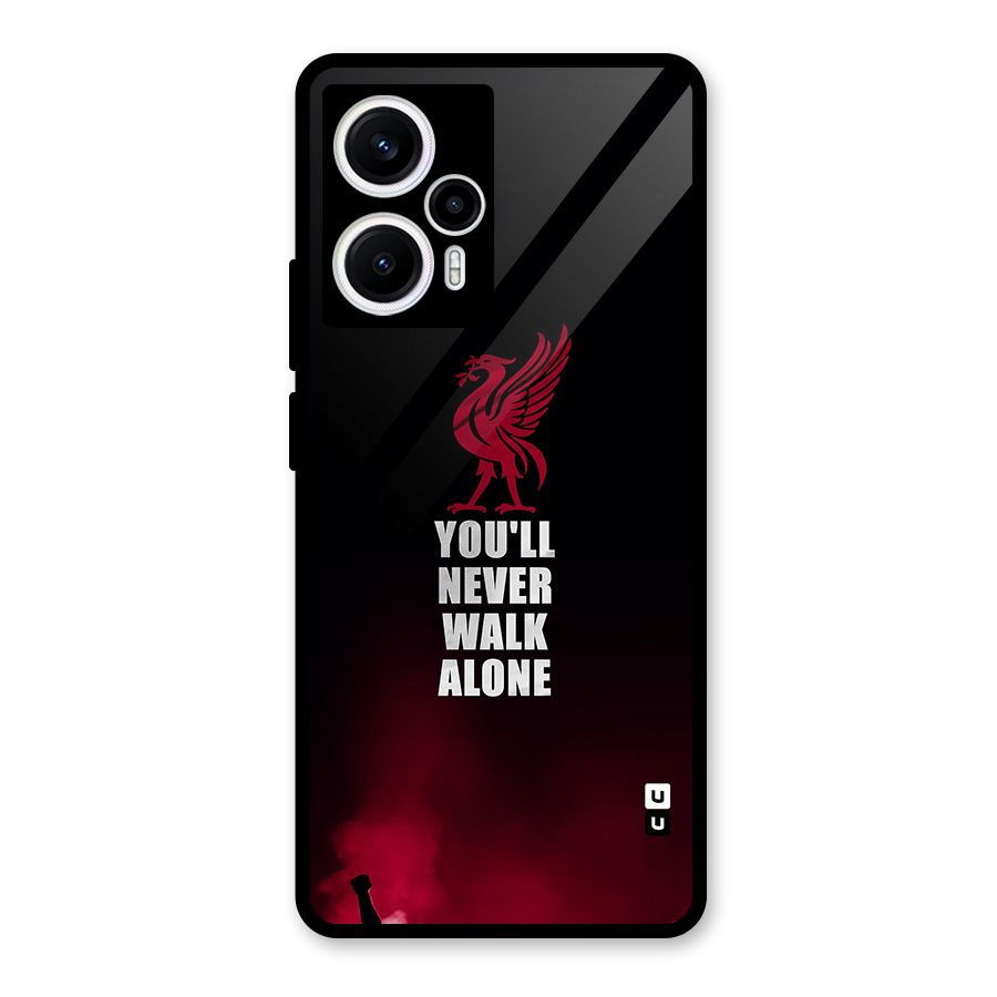 Walk Alone Glass Back Case for Poco F5