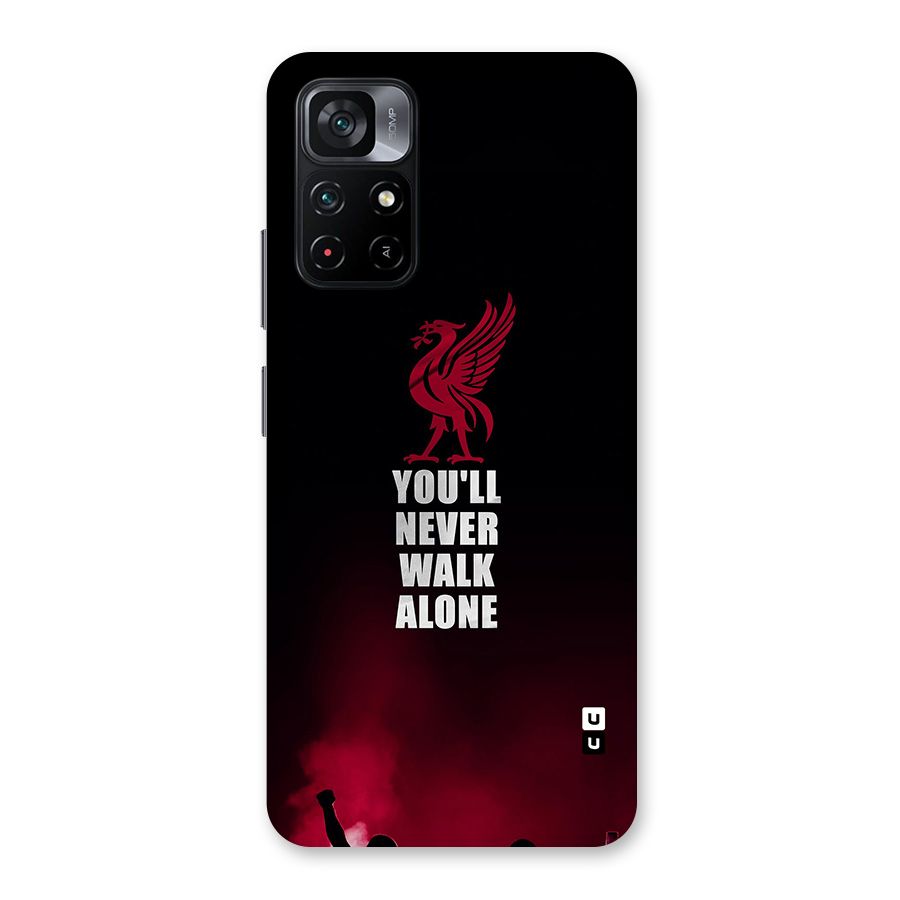 Walk Alone Glass Back Case for Poco M4 Pro 5G