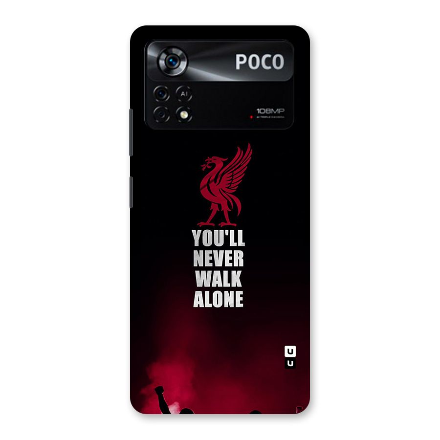 Walk Alone Back Case for Poco X4 Pro 5G