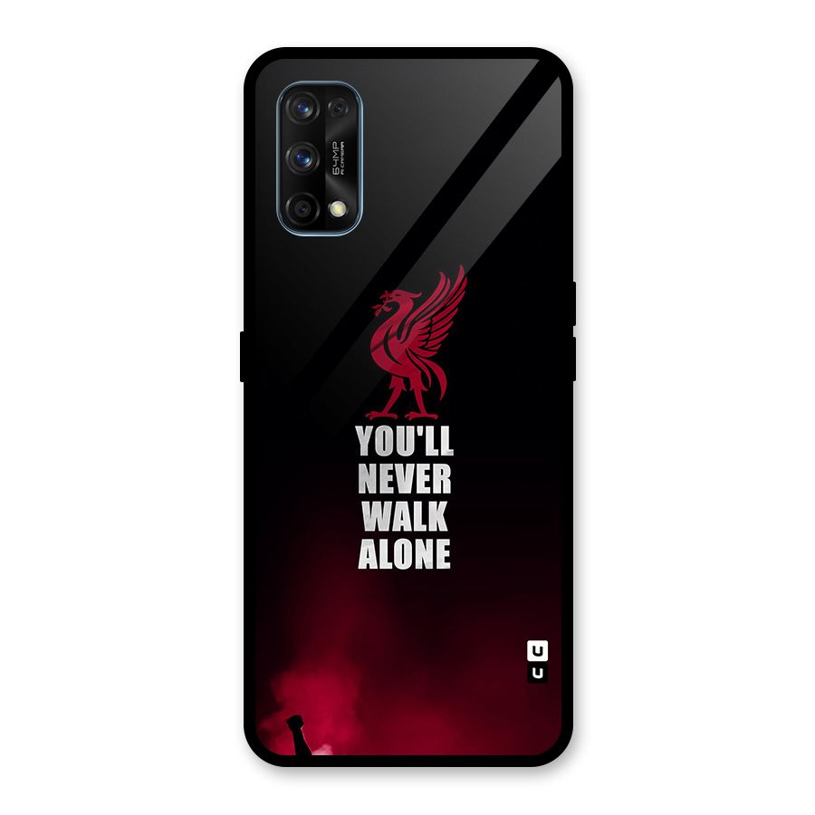 Walk Alone Glass Back Case for Realme 7 Pro