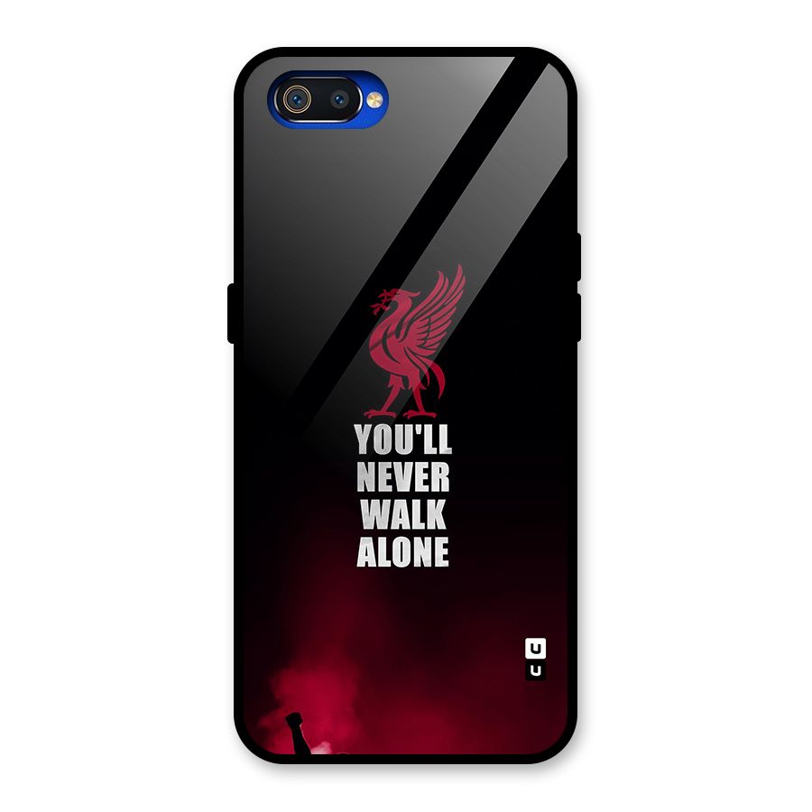 Walk Alone Glass Back Case for Realme C2