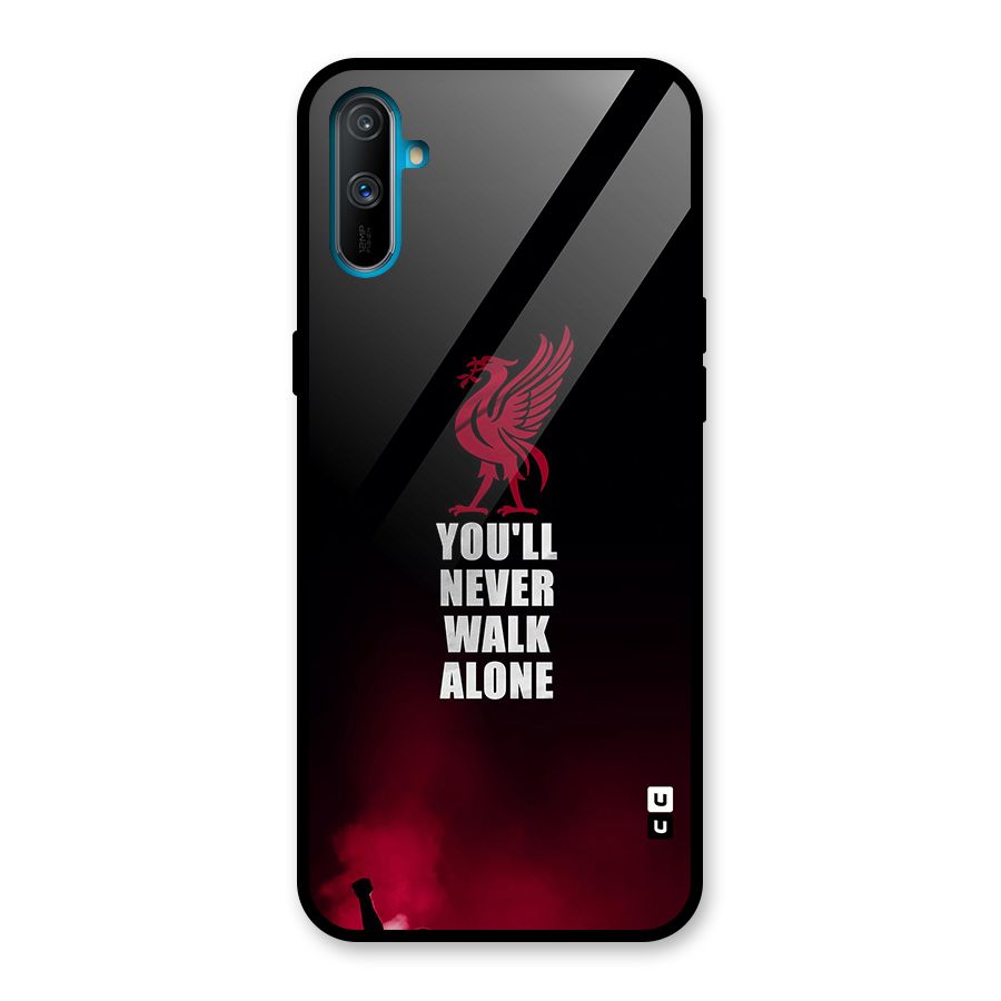 Walk Alone Glass Back Case for Realme C3