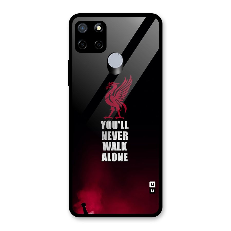 Walk Alone Glass Back Case for Realme Narzo 30A