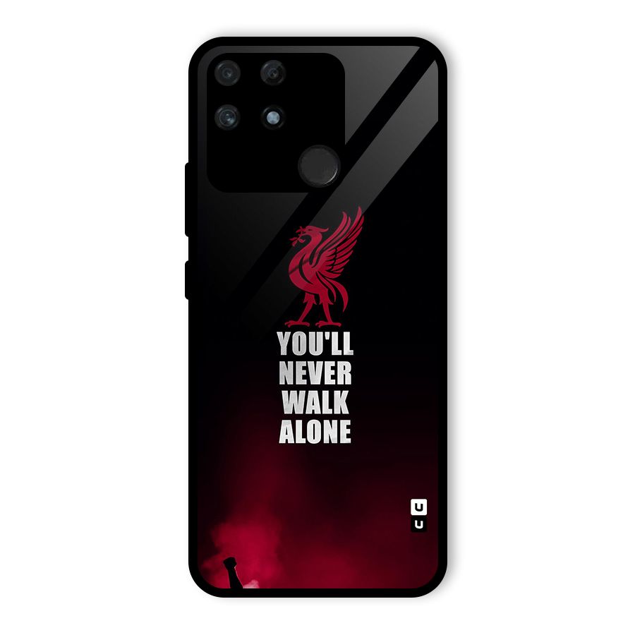 Walk Alone Glass Back Case for Realme Narzo 50A