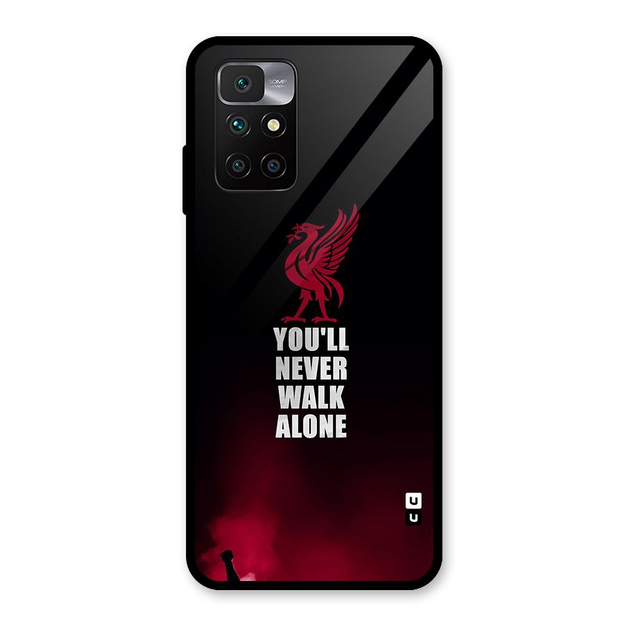 Walk Alone Glass Back Case for Redmi 10 Prime