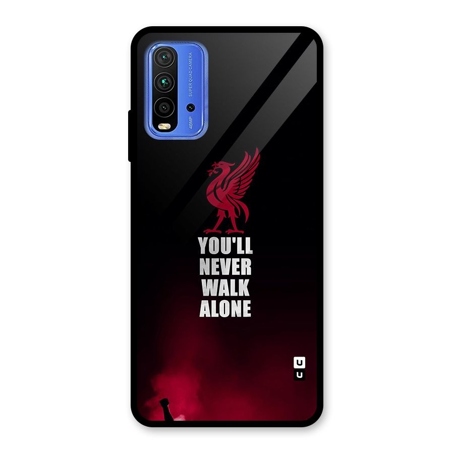 Walk Alone Glass Back Case for Redmi 9 Power