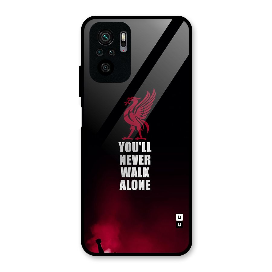 Walk Alone Glass Back Case for Redmi Note 10S