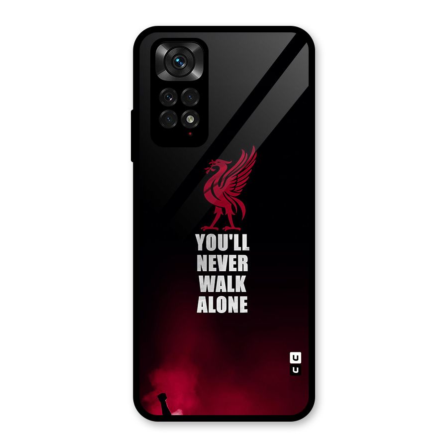 Walk Alone Glass Back Case for Redmi Note 11