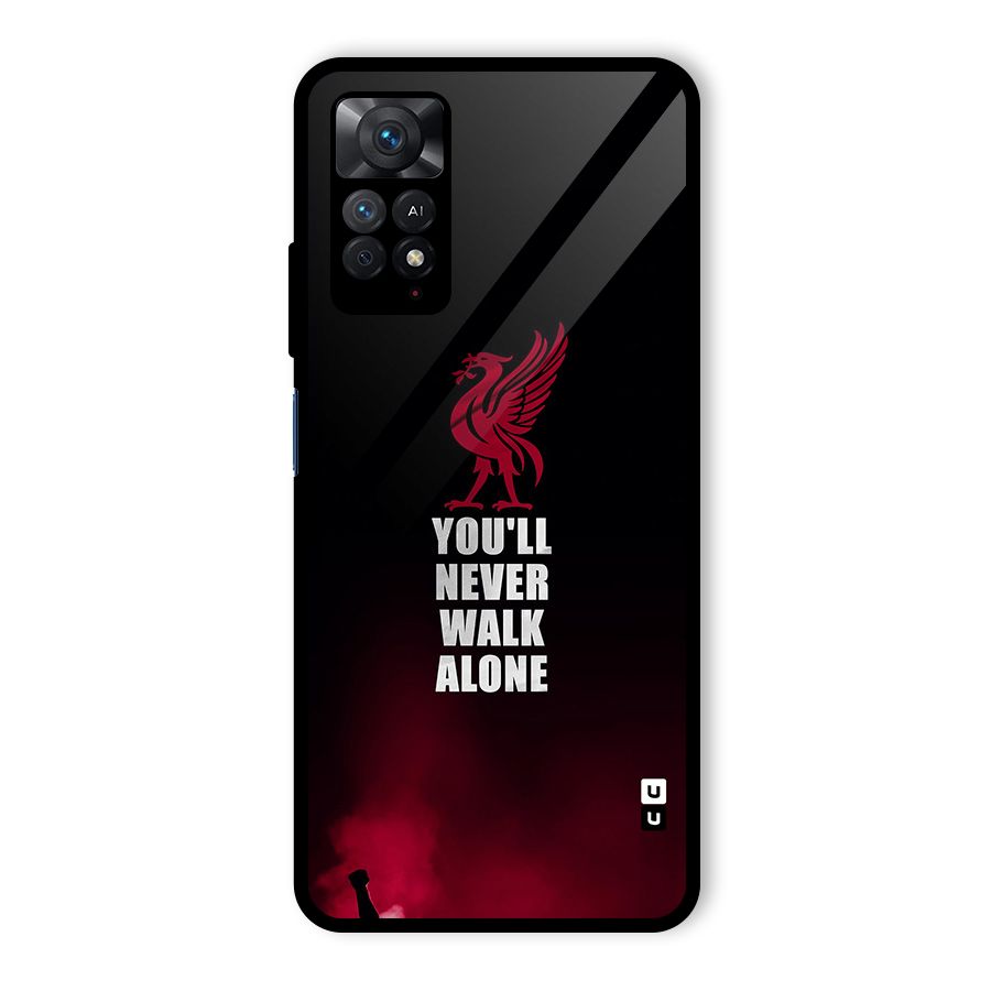 Walk Alone Glass Back Case for Redmi Note 11 Pro