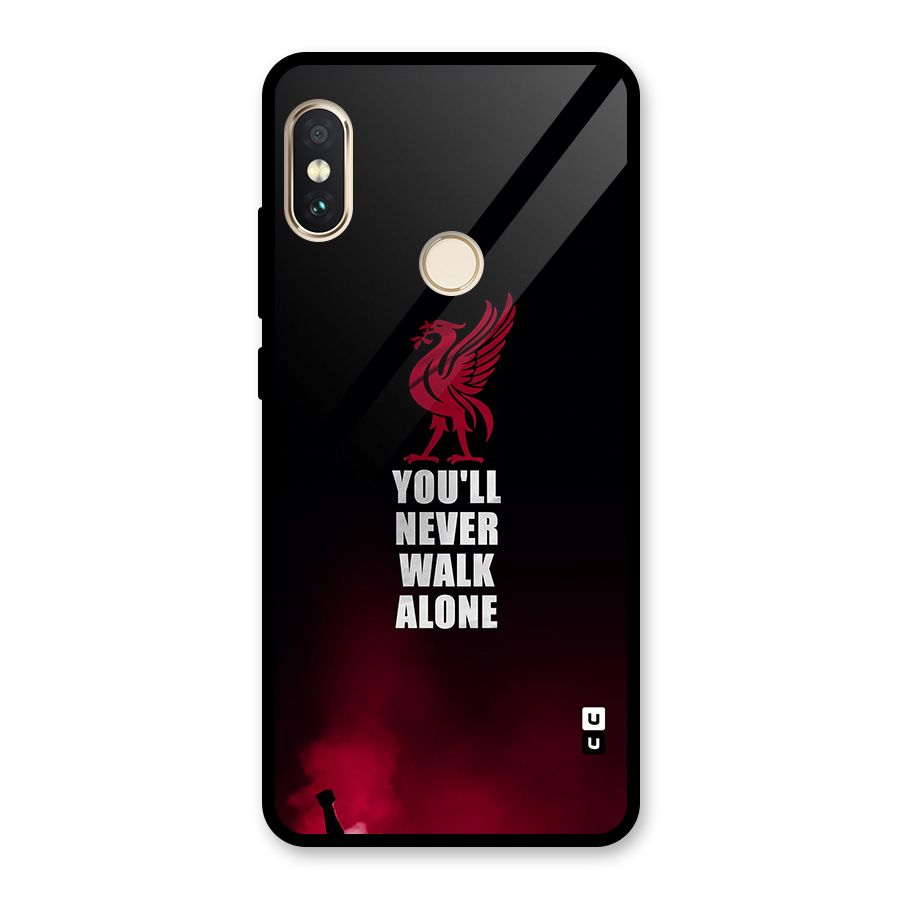 Walk Alone Glass Back Case for Redmi Note 5 Pro