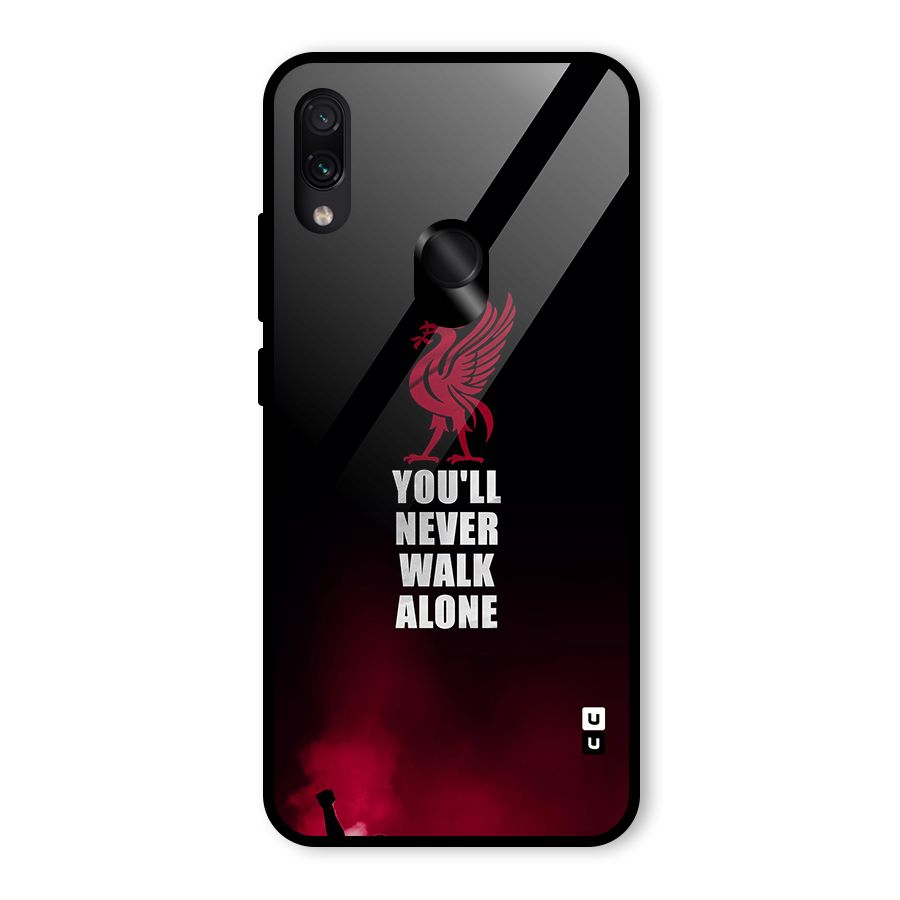 Walk Alone Glass Back Case for Redmi Note 7S