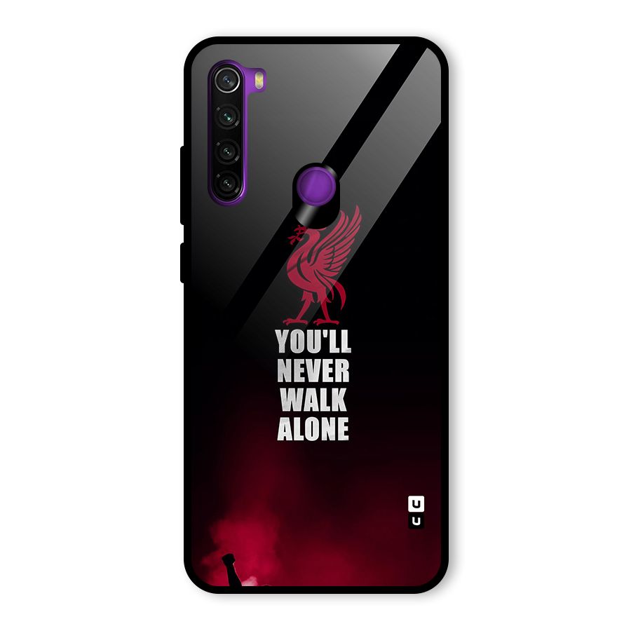 Walk Alone Glass Back Case for Redmi Note 8