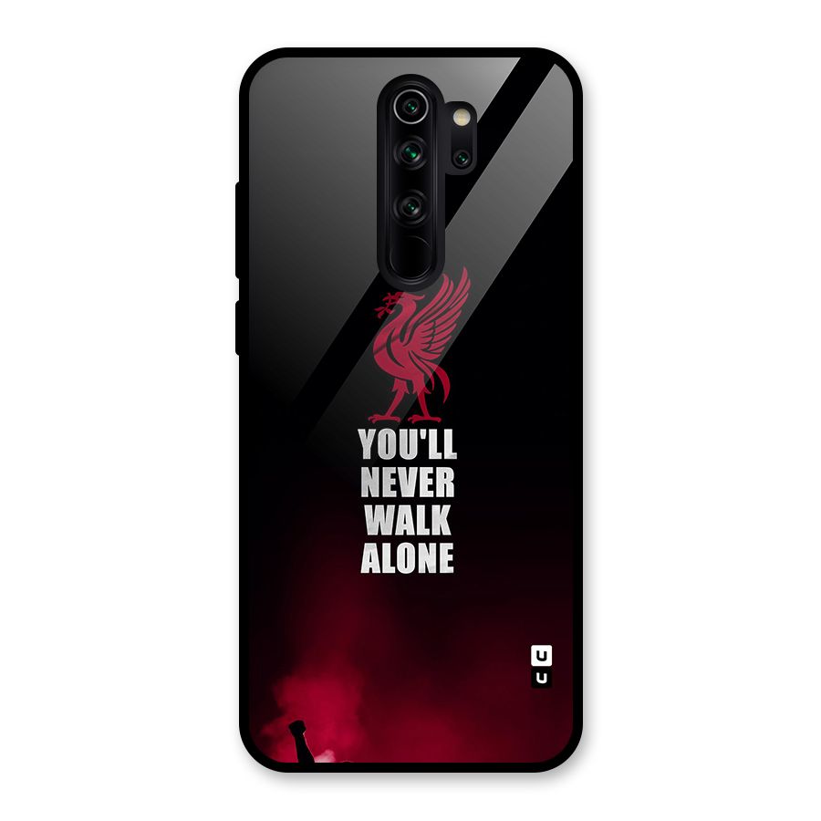 Walk Alone Glass Back Case for Redmi Note 8 Pro
