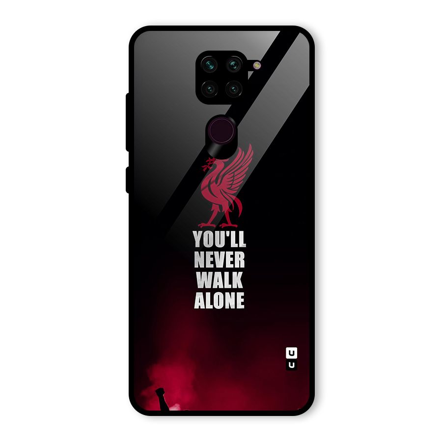 Walk Alone Glass Back Case for Redmi Note 9