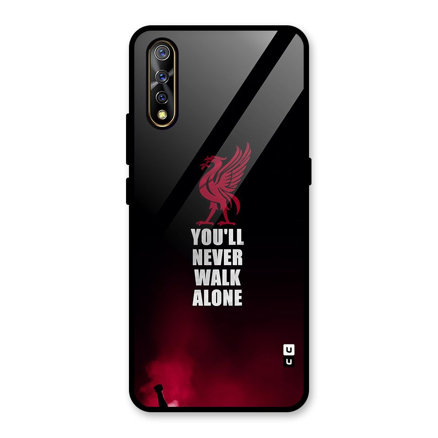 Walk Alone Glass Back Case for Vivo S1