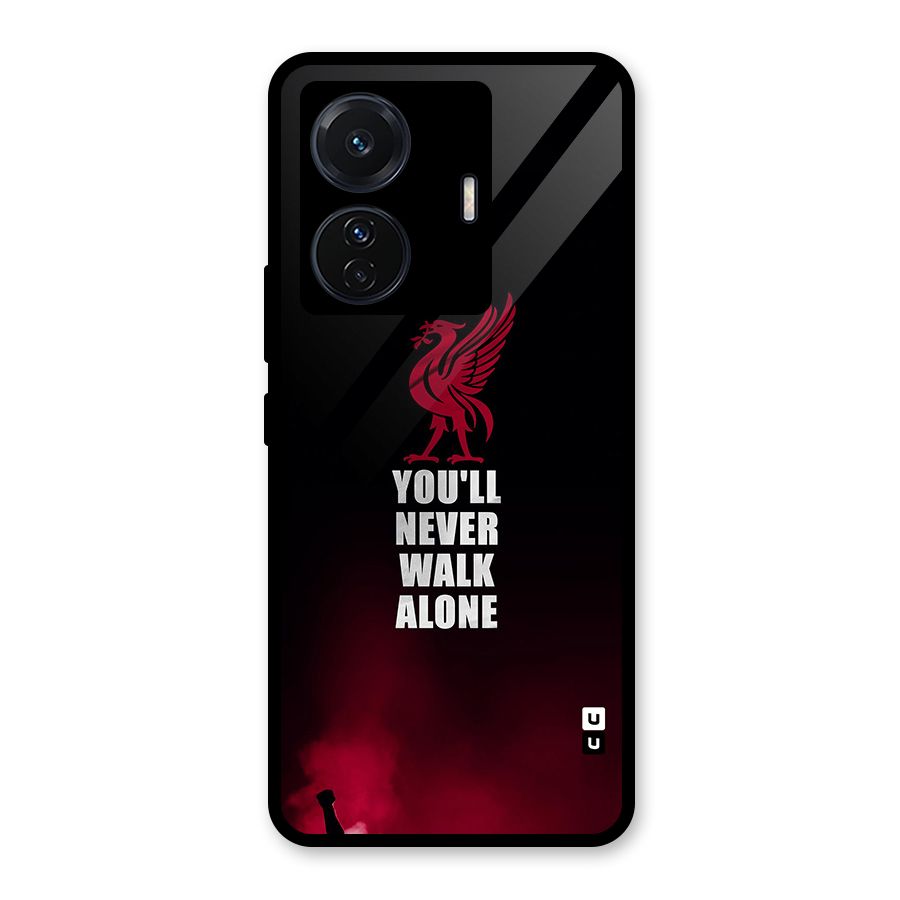 Walk Alone Glass Back Case for Vivo T1 Pro
