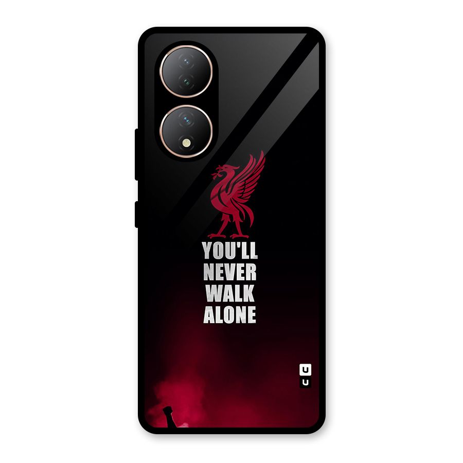 Walk Alone Glass Back Case for Vivo T2