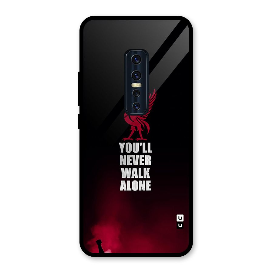 Walk Alone Glass Back Case for Vivo V17 Pro