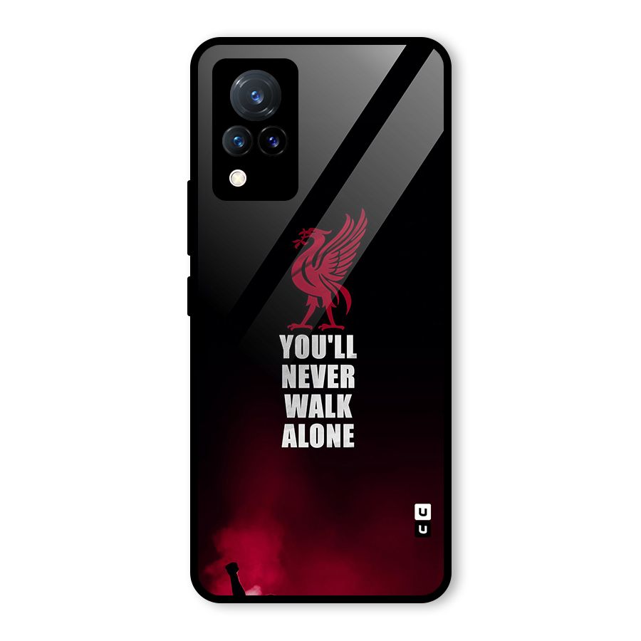 Walk Alone Glass Back Case for Vivo V21 5G
