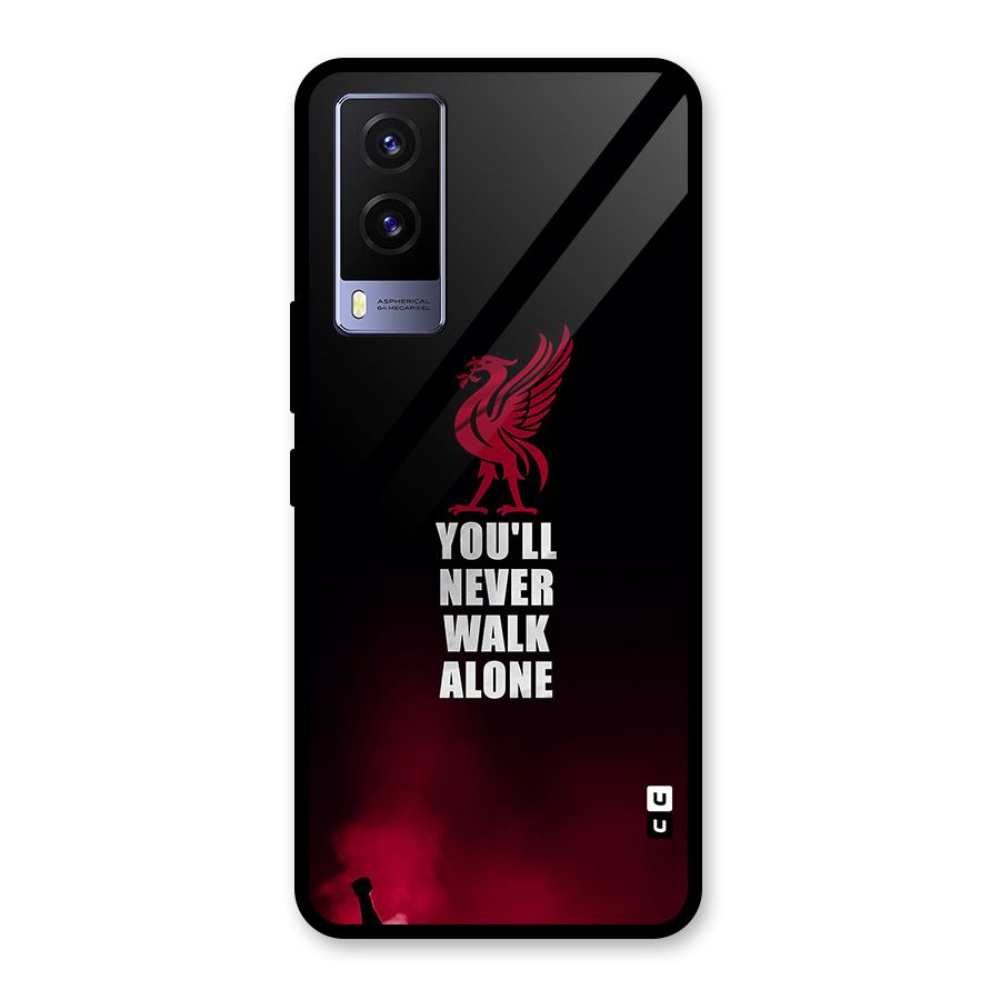 Walk Alone Glass Back Case for Vivo V21e 5G