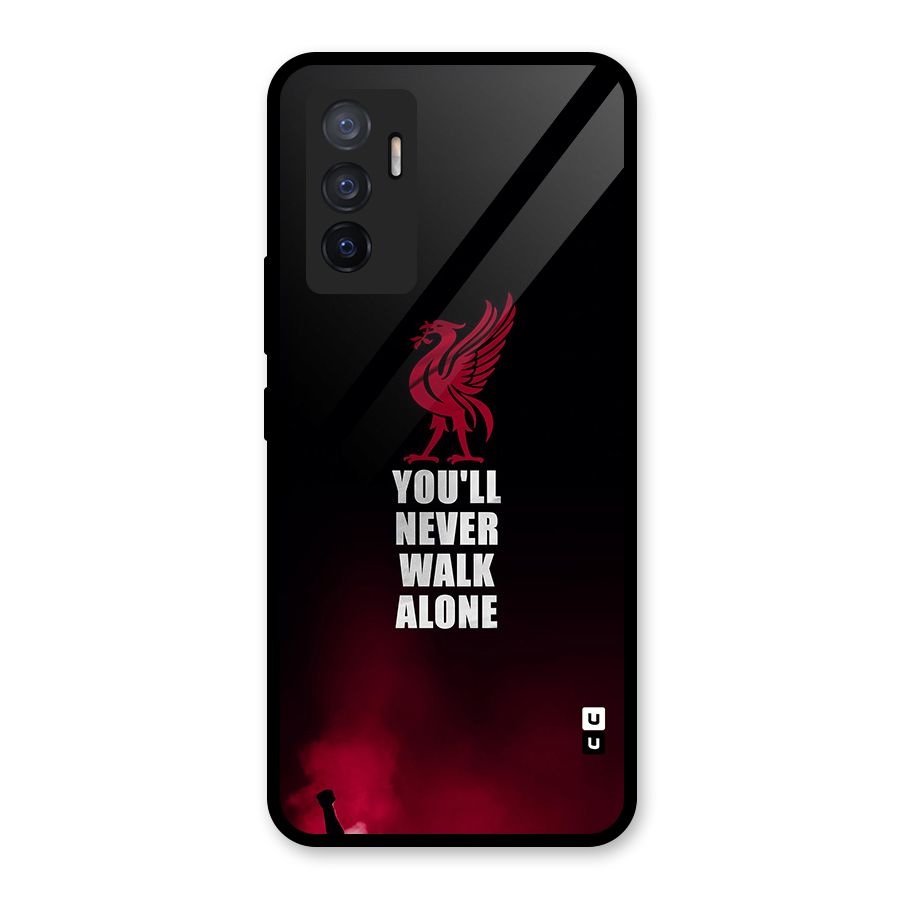 Walk Alone Glass Back Case for Vivo V23e