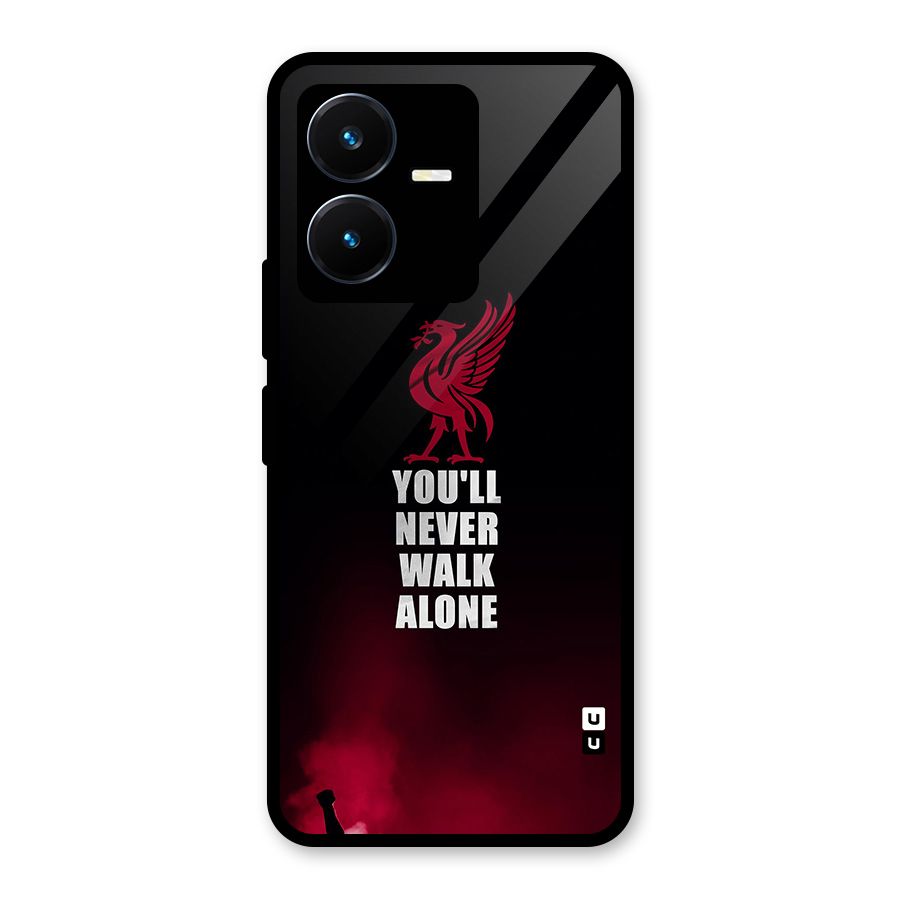 Walk Alone Glass Back Case for Vivo Y22s