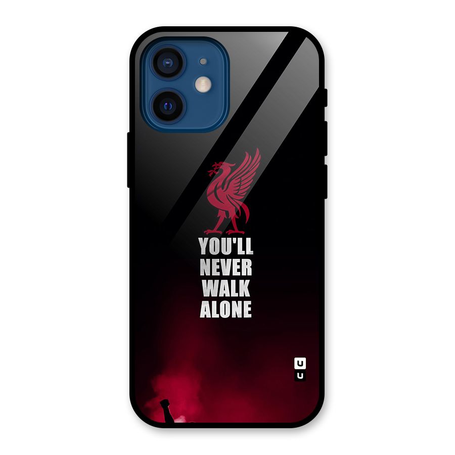 Walk Alone Glass Back Case for iPhone 12 Mini