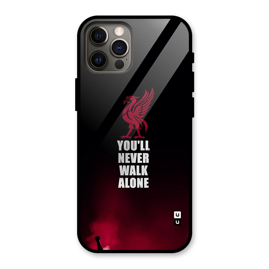 Walk Alone Glass Back Case for iPhone 12 Pro