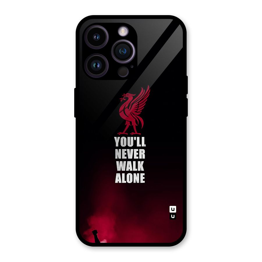 Walk Alone Glass Back Case for iPhone 14 Pro Max