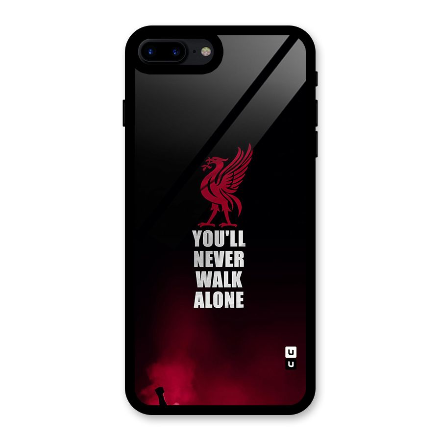 Walk Alone Glass Back Case for iPhone 8 Plus