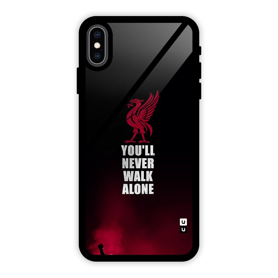 Walk Alone Glass Back Case for iPhone XS Max