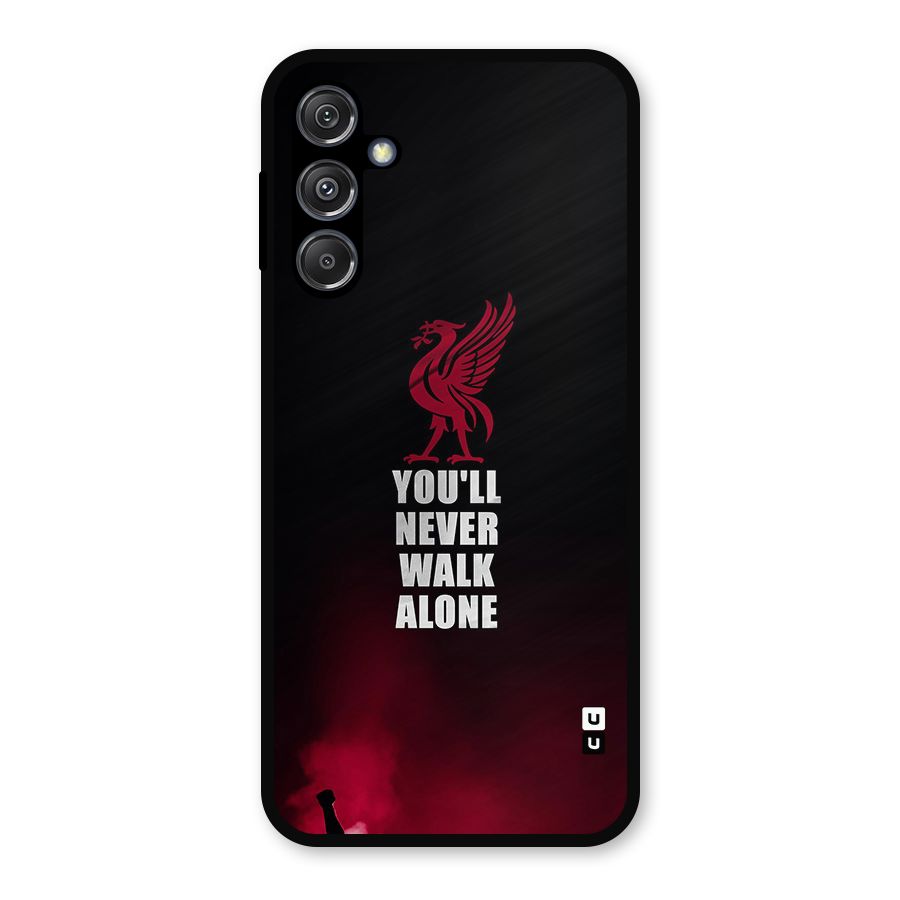 Walk Alone Metal Back Case for Galaxy M34 5G