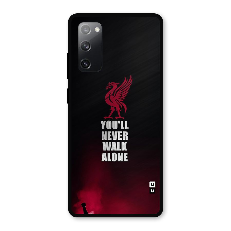 Walk Alone Metal Back Case for Galaxy S20 FE