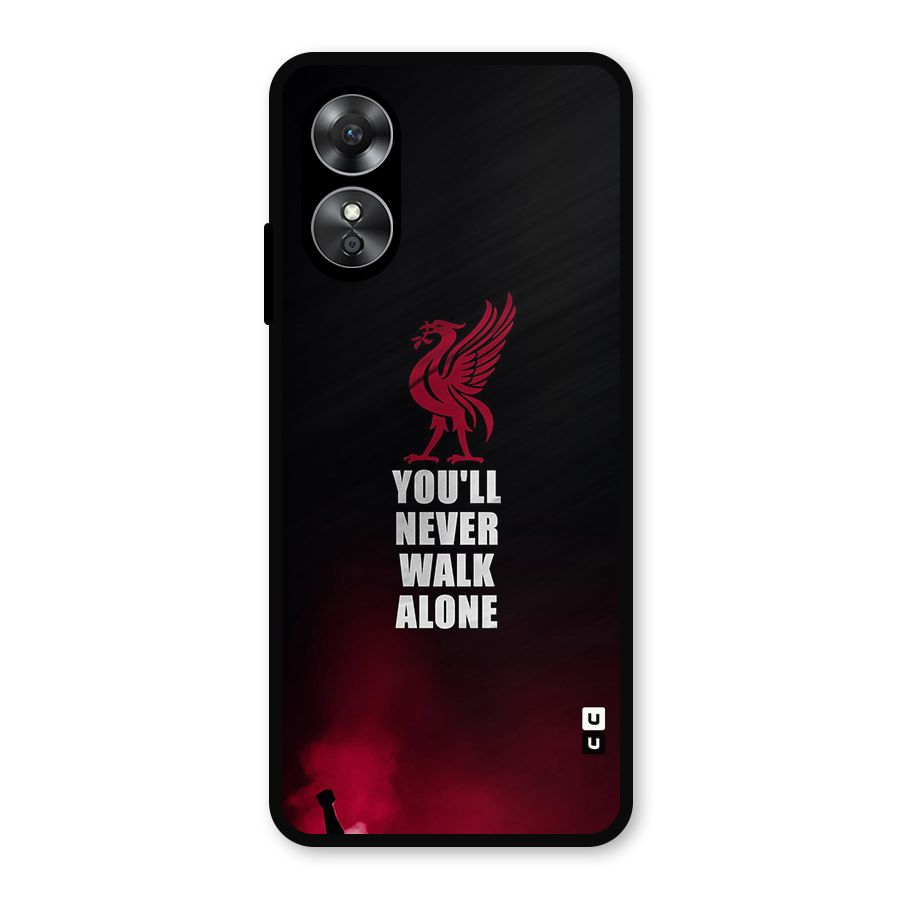 Walk Alone Metal Back Case for Oppo A17