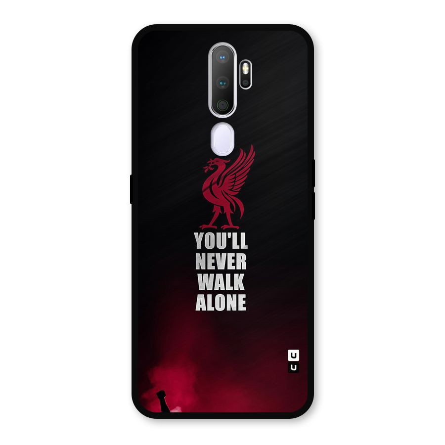 Walk Alone Metal Back Case for Oppo A9 (2020)